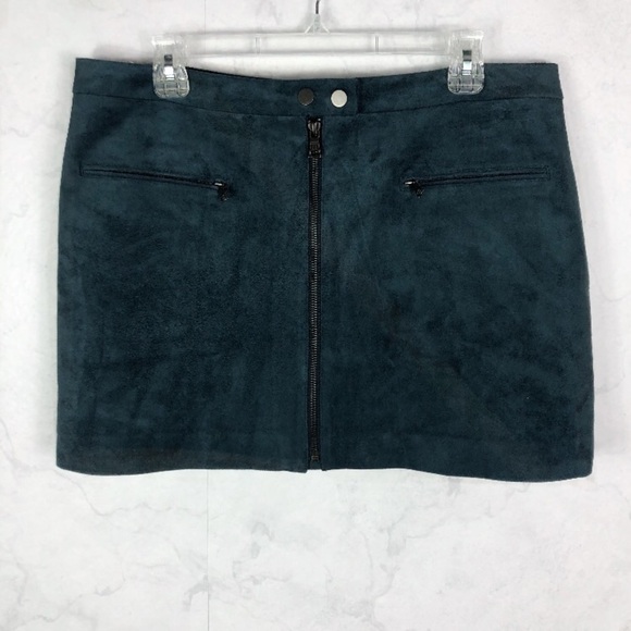 [BCBG MAXAZRIA] Blue Structured Skirt - Picture 3 of 5